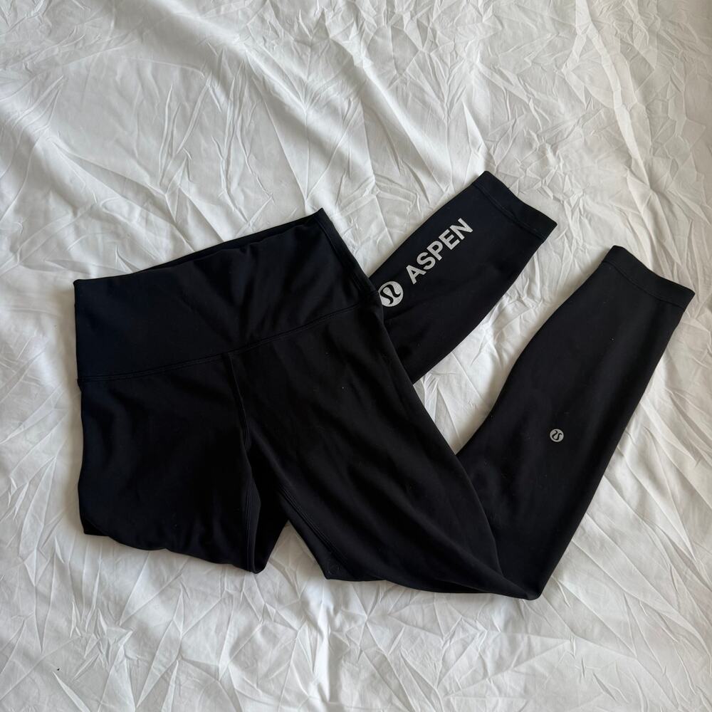 Lululemon ASPEN Wunder Train High-Rise Tight 25" Black Size 6